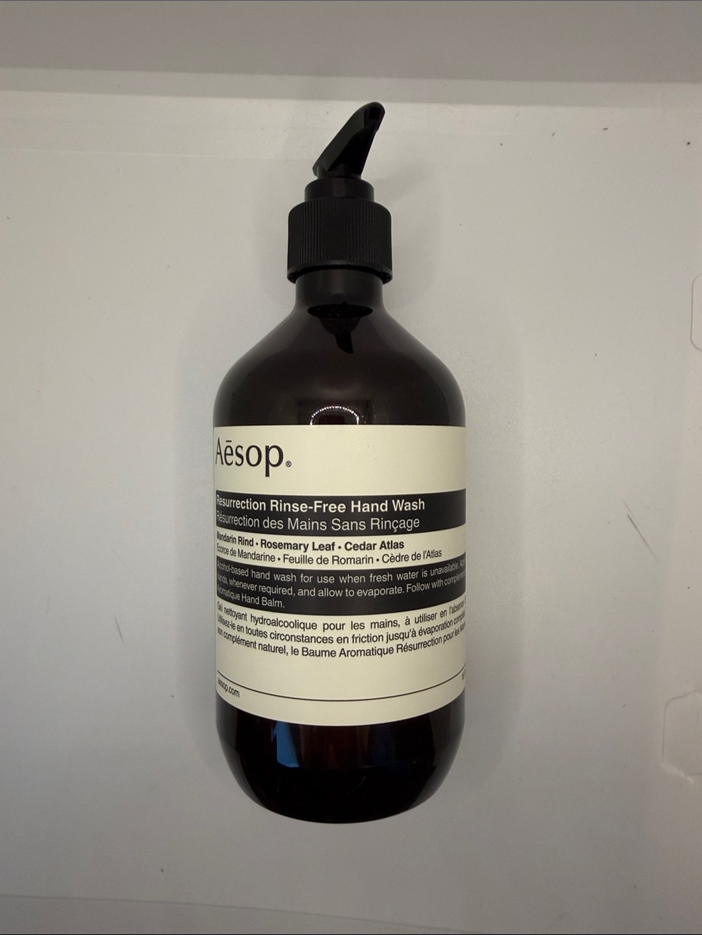 Aesop Resurrection Rinse-Free Hand Wash, Manderin Rind Rosemary Leaf Cedar Atlas